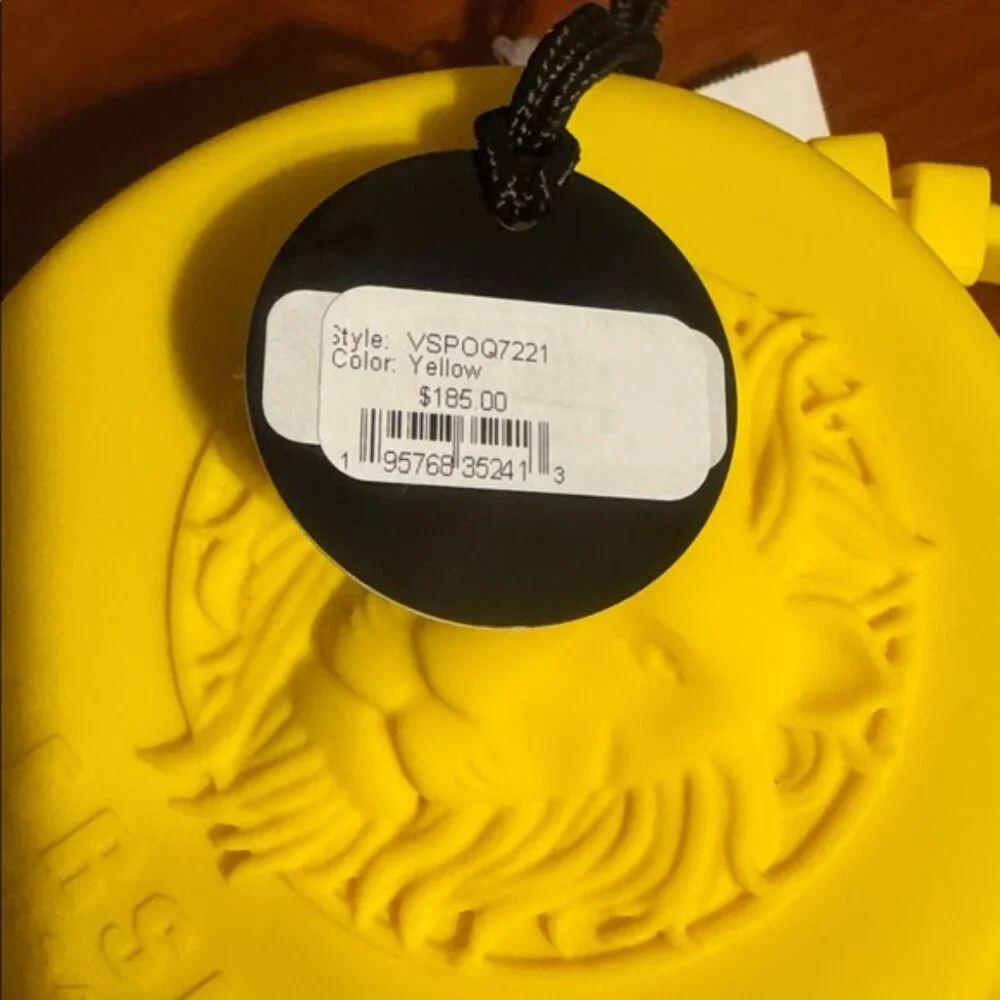 Versus Versace Versace Fire Island Lion Silicone Strap Watch, 44mm Yellow